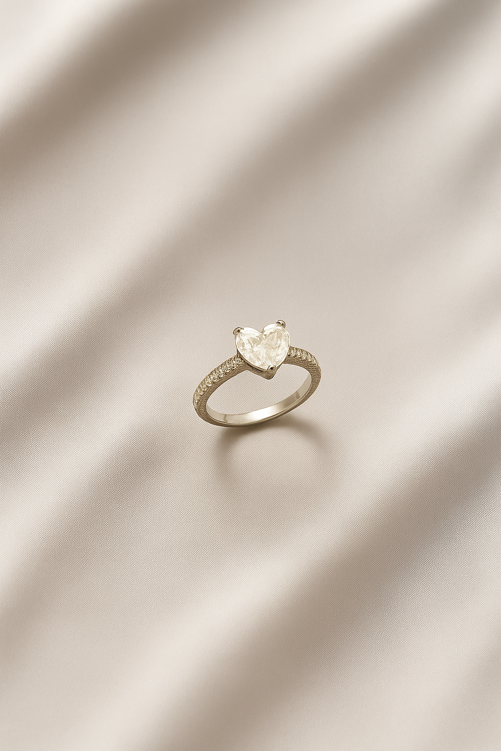 Heart-Shaped Ring in 925 Silver