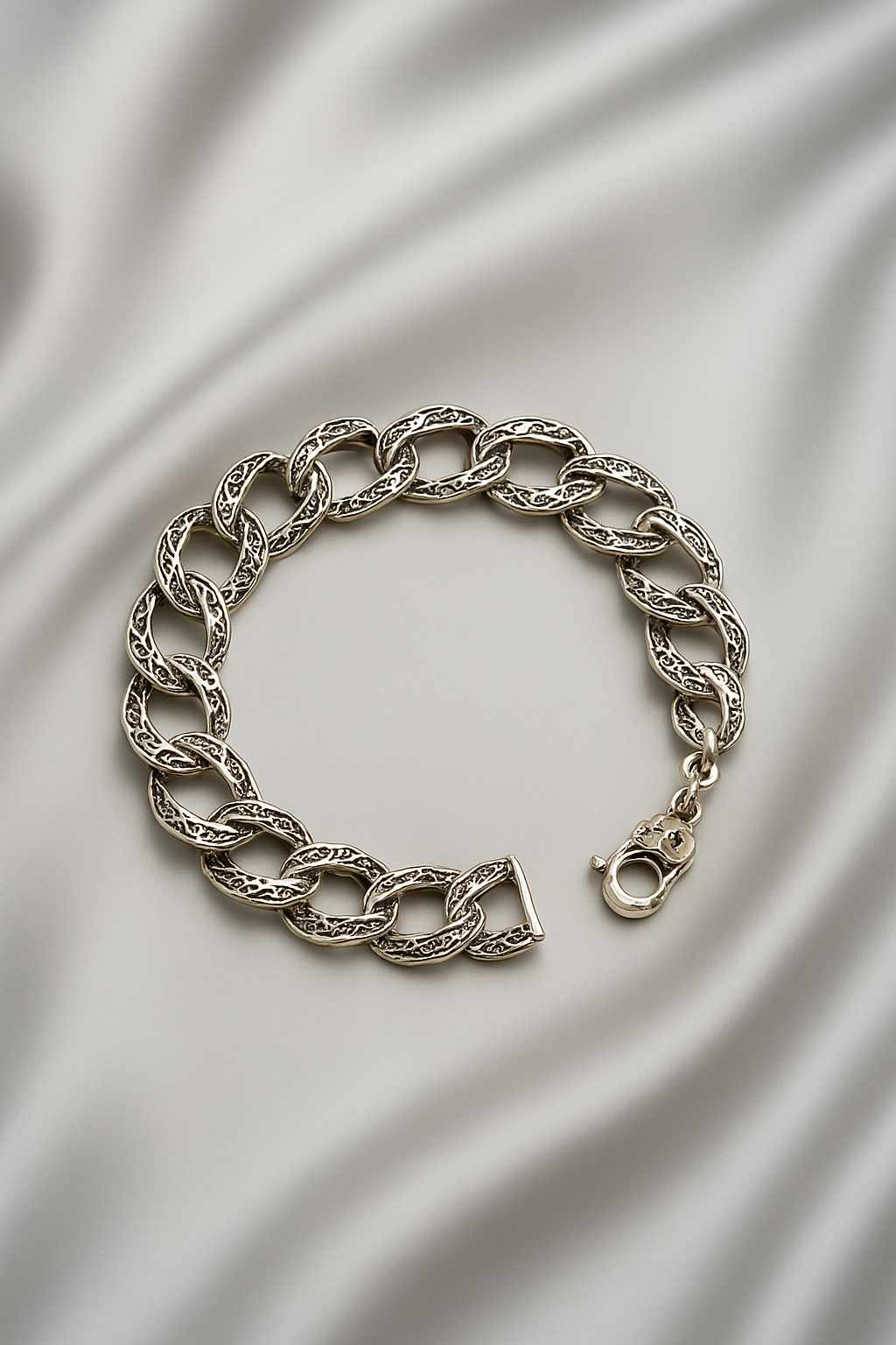 Oxidized Silver Bracelet For Men
