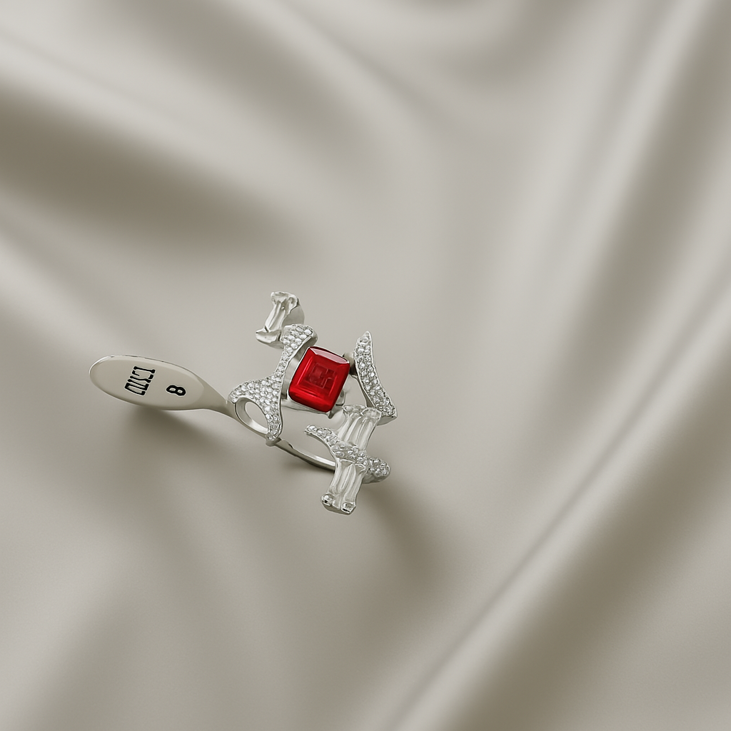 Multi-Stone Kitty Ring