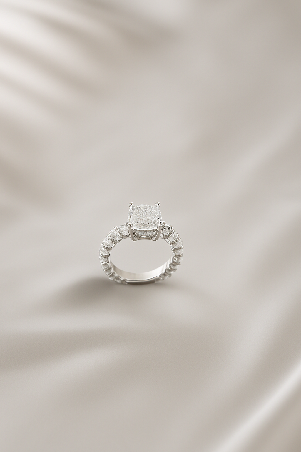 Silver Ring (with stones) For Girls