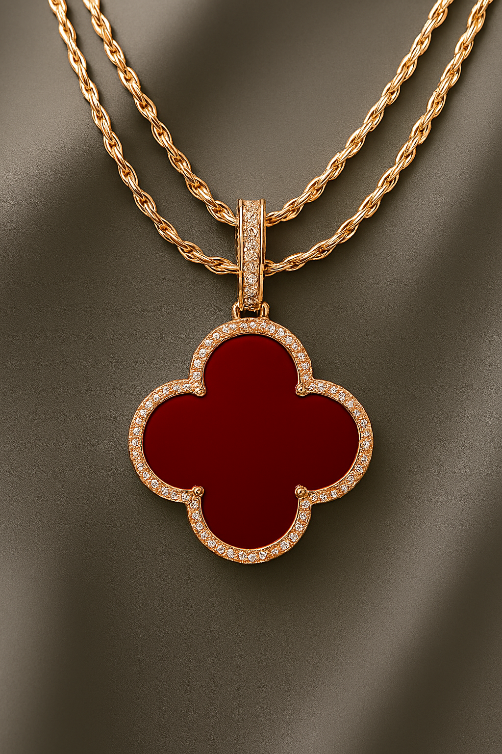 Van Cleef Style Necklace - Rose Gold Plated (VCAN006)