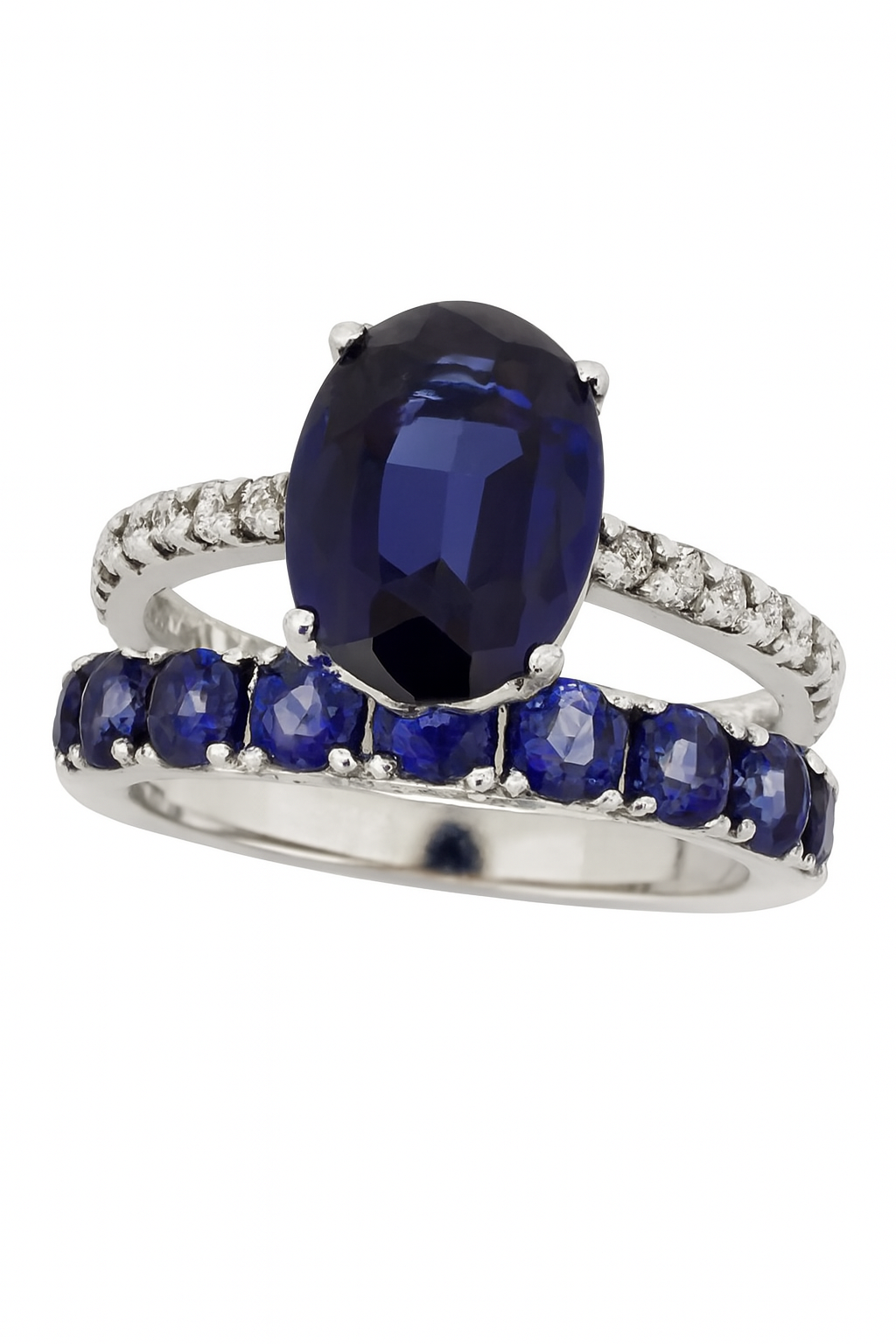 Ring + Band (Blue Stone