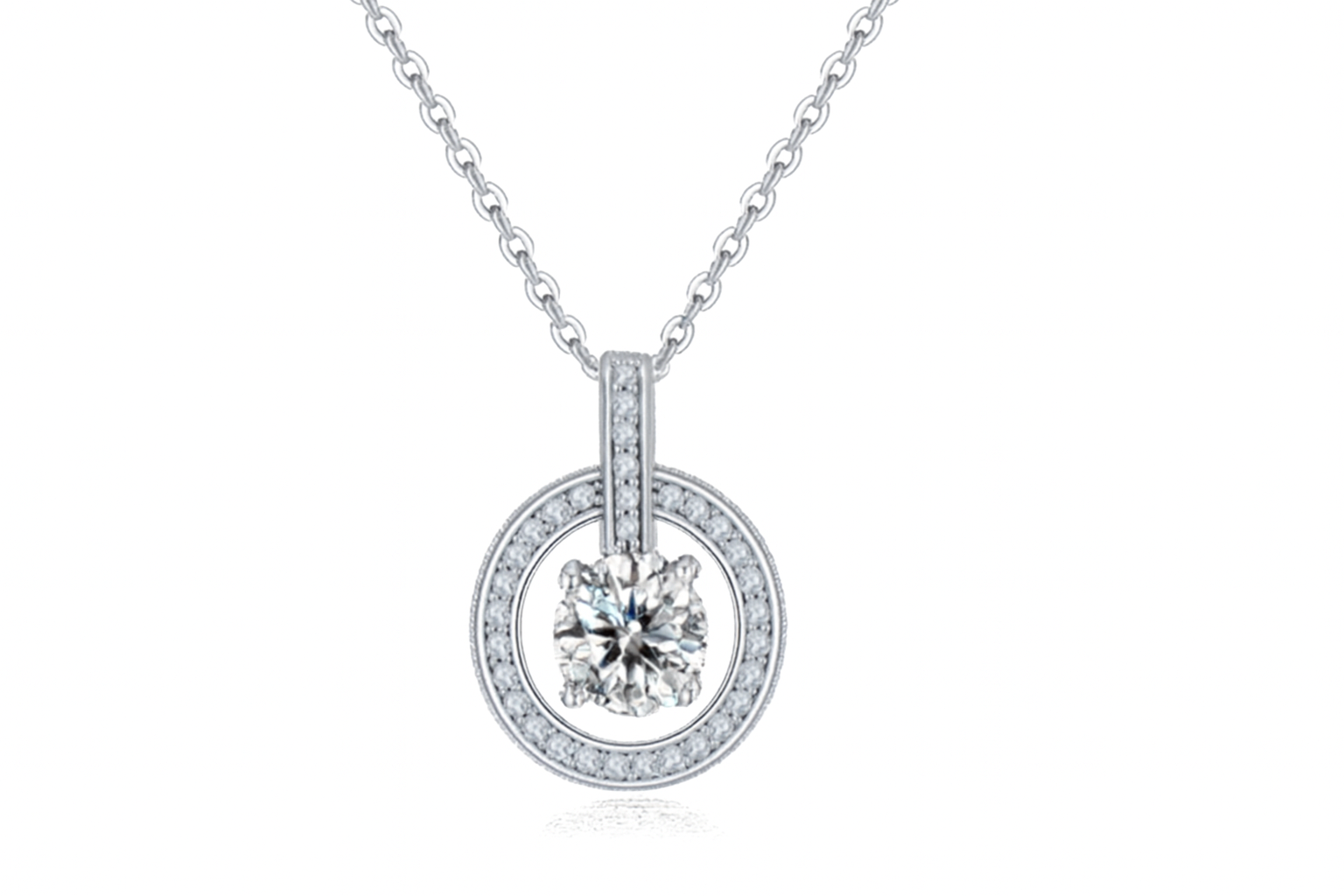 Diamond Pendant (ZH144O01-1CT )