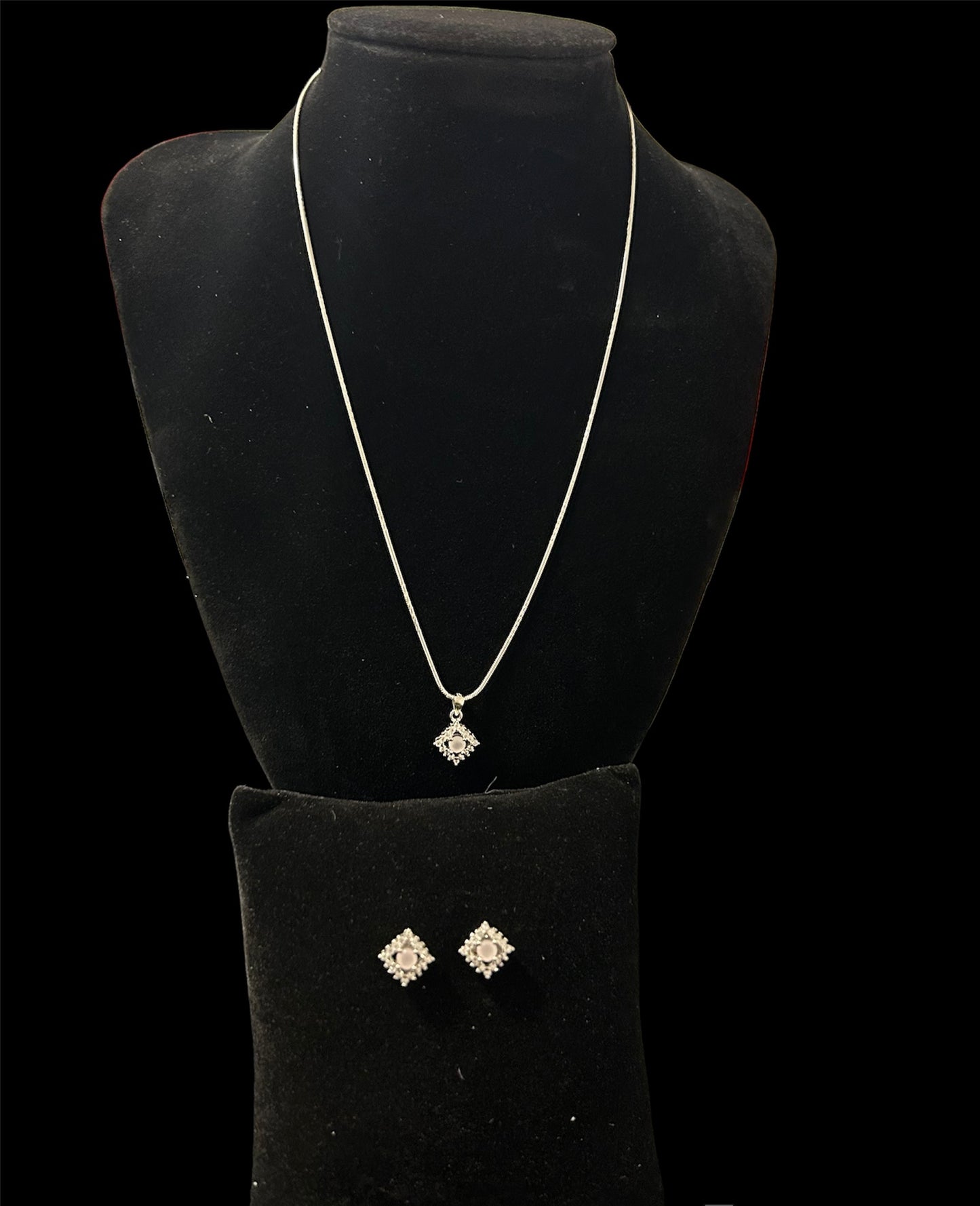 Pendant Set With Chain For Girls In 925 Sterling Silver(PS305)